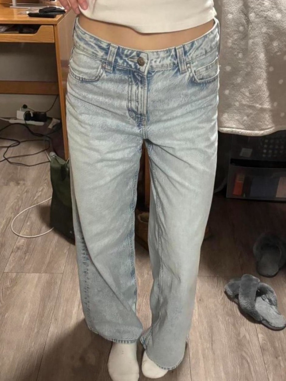 H&M Baggy Wide Low Jeans